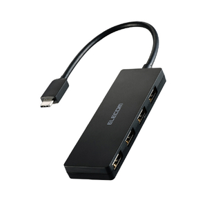 エレコム USB Type-C 4ポートUSB2.0ハブ ブラック U2HC-H040BK-イメージ8