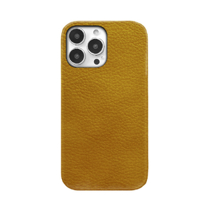 ABBI SIGNATURE iPhone 15 Pro用VINTAGE イタリアンレザー MagSafe対応バックカバー タン ABS26189I15PR-イメージ1