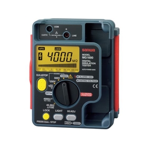 三和電気計器 デジタル絶縁抵抗計 1000V／500V／250V FC021JG-3334031-イメージ1