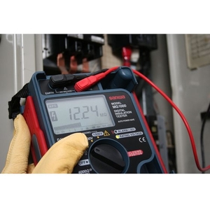 三和電気計器 デジタル絶縁抵抗計 1000V／500V／250V FC021JG-3334031-イメージ4