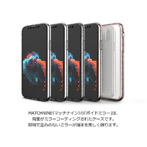 Matchnine iPhone XS/X用ケース BOIDO MIRROR クリアピンクパール MN89189I8-イメージ2