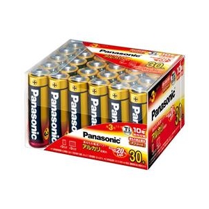 パナソニック アルカリ乾電池単3形(30本入り) LR6XJ/30SH パナソニック アルカリ乾電池単3形(30本入り) LR6XJ/30SH