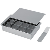 浅野製作所 18-0 仕切付玉子ドーフ器 蓋付 12個取 FC625LP-5614210