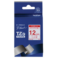 ブラザー ラミネートテープ(赤文字/白/12mm幅) TZE-232