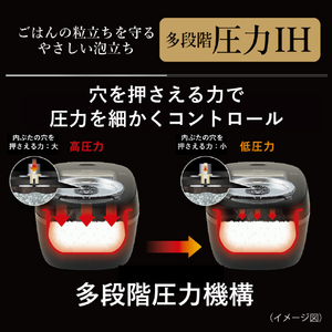 タイガー 圧力IHジャー炊飯器 ブラック JRI-T180K-イメージ4