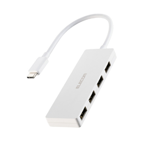 エレコム USB Type-C 4ポートUSB2.0ハブ ホワイト U2HC-H040WH-イメージ8