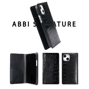 ABBI SIGNATURE iPhone 15 Pro用LIPARI イタリアンレザー MagSafe対応ダイアリーケース ネイビー ABS26191I15PR-イメージ4