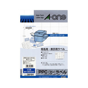 【最終価格】佳★様 専用ページ エーワン 28191 PPC(コピー)ラベル(20シート/400片入り