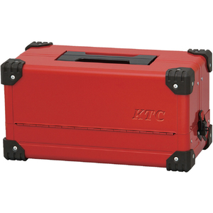 ＫＴＣ スチール製工具箱 両開きメタルケース（レッド） 間口４４０×奥行２３３×高さ２３０ｍｍ KTC 両開きメタルケース キャリングトレイ EK-10AR3-イメージ1