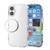エレコム iPhone 17用TOUGH SLIM LITE ケース オールクリア メタルステッカー付 クリア PM-A25ATSLACR-イメージ2