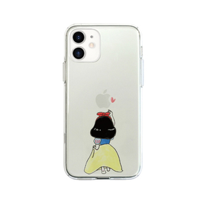 AKAN iPhone 12 mini用ソフトクリアケース お姫様 AK19191I12-イメージ1