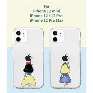 AKAN iPhone 12 mini用ソフトクリアケース お姫様 AK19191I12-イメージ10