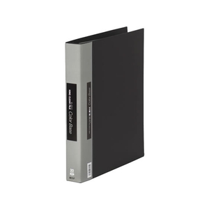 キングジム クリアーファイルカラーベース差替式A4 30穴 背幅40黒5冊 1箱(5冊) F836157-139Wｸﾛ-イメージ1