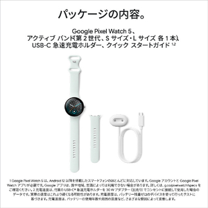 Google Google Pixel Watch 5(41 mm) (第 2 世代) Wi-Fi Satin Pyrite アルミケース / Olive アクティブ バンド GA11567-US-イメージ12