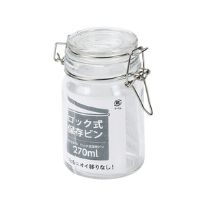 パール金属 ロック式保存ビン 270mL ナチュラル FC283NP-HB-5328-イメージ1