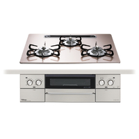 パロマ 【プロパンガス用】ビルトインガスコンロ(幅60cm) フェイシスグランド シルキーピンク PD-893WS-U60GP LPG