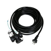 宏和工業 黒 3×2×10m 防雨 3口 アース付 FCF436A-KRW18-10