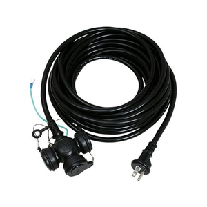 宏和工業 黒 3×2×10m 防雨 3口 アース付 FCF436A-KRW18-10-イメージ1