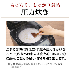 タイガー 圧力IHジャー炊飯器 チェスナッツグレー JPV-L100HC-イメージ4