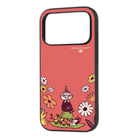 レイ・アウト iPhone 18 Pro用 / 17 Pro用 / ムーミン / maru 衝撃吸収 バンパー ハイブリッドケース / リトルミイ＆お花 RJ-AP58K4TB/MT24
