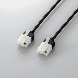 エレコム Cat6A LANケーブル(10．0m) ブラック LD-GPASST/BK100-イメージ2