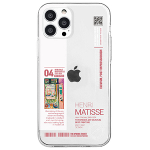 Dparks iPhone 13 Pro用ソフトクリアケース 美術館 チケット風 マティス DS21192I13P-イメージ1