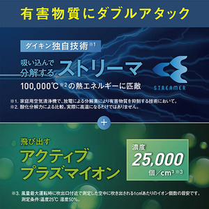 ダイキン 加湿空気清浄機 加湿ストリーマ空気清浄機 ホワイト MCK504A-W-イメージ12