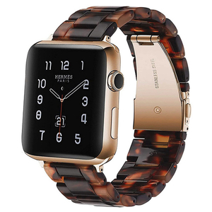 GAACAL Apple Watch Series 1-8/SE1-2 [38/40/41mm]用プラスチックバンド べっこう Z00147BRA-イメージ1