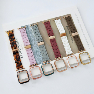 GAACAL Apple Watch Series 1-8/SE1-2 [38/40/41mm]用プラスチックバンド べっこう Z00147BRA-イメージ4