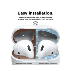 elago AirPods用ダストガード elago ローズゴールド EL_APDDGBSDG_RG-イメージ4