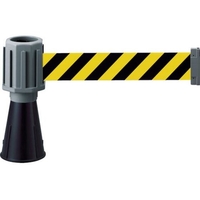 トラスコ中山 安全コーン用バリアライン(標示テープ付) 黄・黒 標示テープ付／黄･黒グレートラ FC010GT-4524021