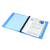 キングジム クリアーファイルカラーベース差替式A4 30穴 背幅25 青 1冊 F804957-139ｱｵ-イメージ2