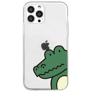 Dparks iPhone 13 Pro用ソフトクリアケース ワニ DS21193I13P-イメージ1