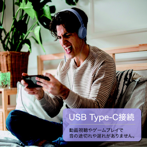 オーディオテクニカ USB Type-C用ヘッドフォン ブラック ATH-S120C BK-イメージ9