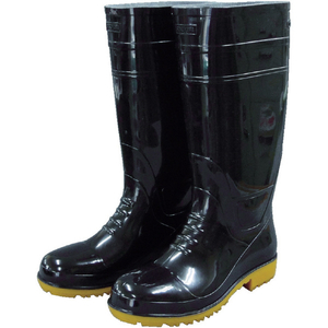 福山ゴム 耐油長靴先芯入り　ガロア＃１ブラックＭ GLA1-MB-イメージ1