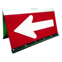 グリーンクロス 高輝度二方向矢印板 赤面 白矢印 FC962HL-7837950