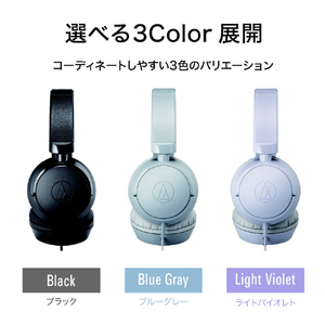 オーディオテクニカ USB Type-C用ヘッドホン ブルーグレー ATH-S120C GY-イメージ5
