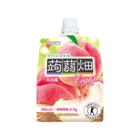 マンナンライフ クラッシュタイプの蒟蒻畑 ライトもも味 150g FCU9741