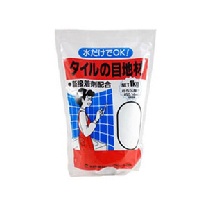 家庭化学工業 タイルの目地材1kg スタンド ホワイト FCB758J-イメージ1