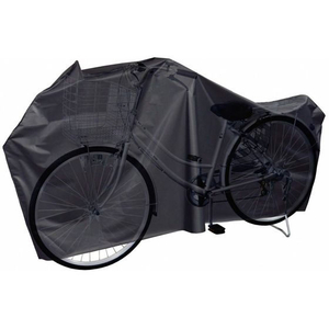 キャプテンスタッグ 自転車カバー前カゴ装着車向け ブラック FCF061N-Y-3262-イメージ1