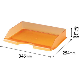 クルーズ レタートレーA4横 オレンジ FCF630T-LT-600OR-イメージ2