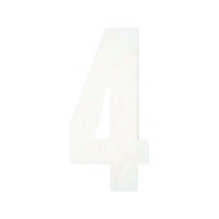 アトムサポート フロアサイン大 ナンバー4 白41503001.6 FC978FX-2066694