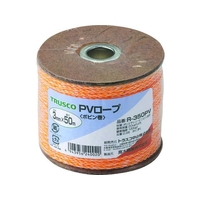 トラスコ中山 PVロープ 3つ打 線径3mm×長さ50m FC344GK-5112842