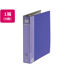 キングジム クリアーファイル差替式 大量ポケットA4 30穴 青 5冊 1箱(5冊) F836161-3139-3ｱｵ-イメージ1
