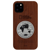 National Geographic iPhone 11 Pro Max用ケース Metal-Deco Wood Case ローズウッド NG17195I65R