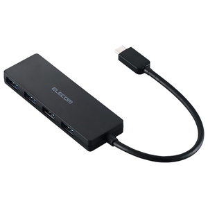 エレコム USB Type-C 4ポートUSB5Gbpsハブ ブラック U3HC-H040BK エレコム USB Type-C 4ポートUSB5Gbpsハブ ブラック U3HC-H040BK