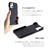 ABBI SIGNATURE iPhone 15 Pro用LIPARI イタリアンレザー MagSafe対応バックカバー ダークブラウン ABS26195I15PR-イメージ10