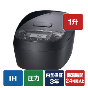 タイガー 圧力IHジャー炊飯器 グロスブラック JPV-M180KG-イメージ1