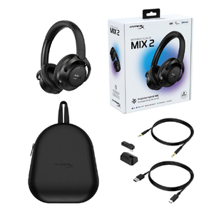 HyperX HyperX Cloud MIX 2 ノイズキャンセリング ワイヤレス ゲーミングヘッドセット HyperX ブラック 7P5J2AA-イメージ3