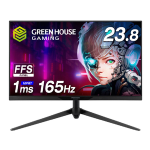 グリーンハウス 23.8型ワイドゲーミング液晶ディスプレイ ブラック GH-GLCC238B-BK グリーンハウス 23.8型ワイドゲーミング液晶ディスプレイ ブラック GH-GLCC238B-BK